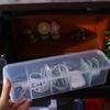 Transparent Data Cable Storage Box Waterproof Cable Container Cable Holder  Desk Home Office