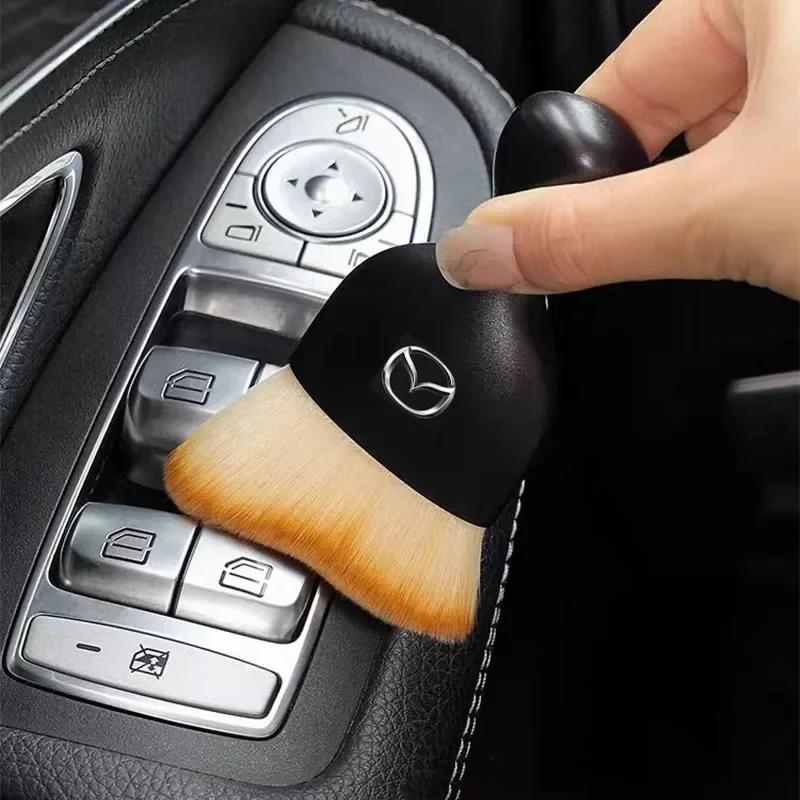 2025 Hot Car vent cleaning soft brush with shell car interior cleaning tool For Mazda 3 6 CX5 2 CX3 CX9 MX5 RX8 Axela Demio Aten