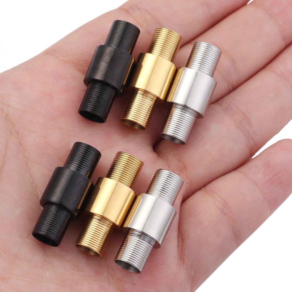 2pcs Stainless Steel Magnetic Clasp 6mm Hole Magnet Clasps Buckle For DIY Handmade Jewelry Making Leather Cord Bracelet Supplies