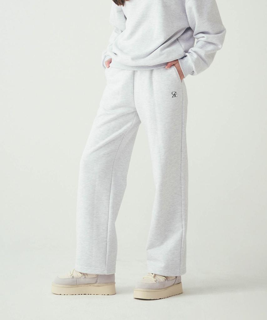 Solteuaenchokollis Sac Logo Wide Training Pants Melange Grey 4W233Y001