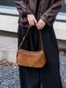 Autumn/Winter Women's Genuine Leather Suede Shoulder Bag - Retro Commuting Crossbody