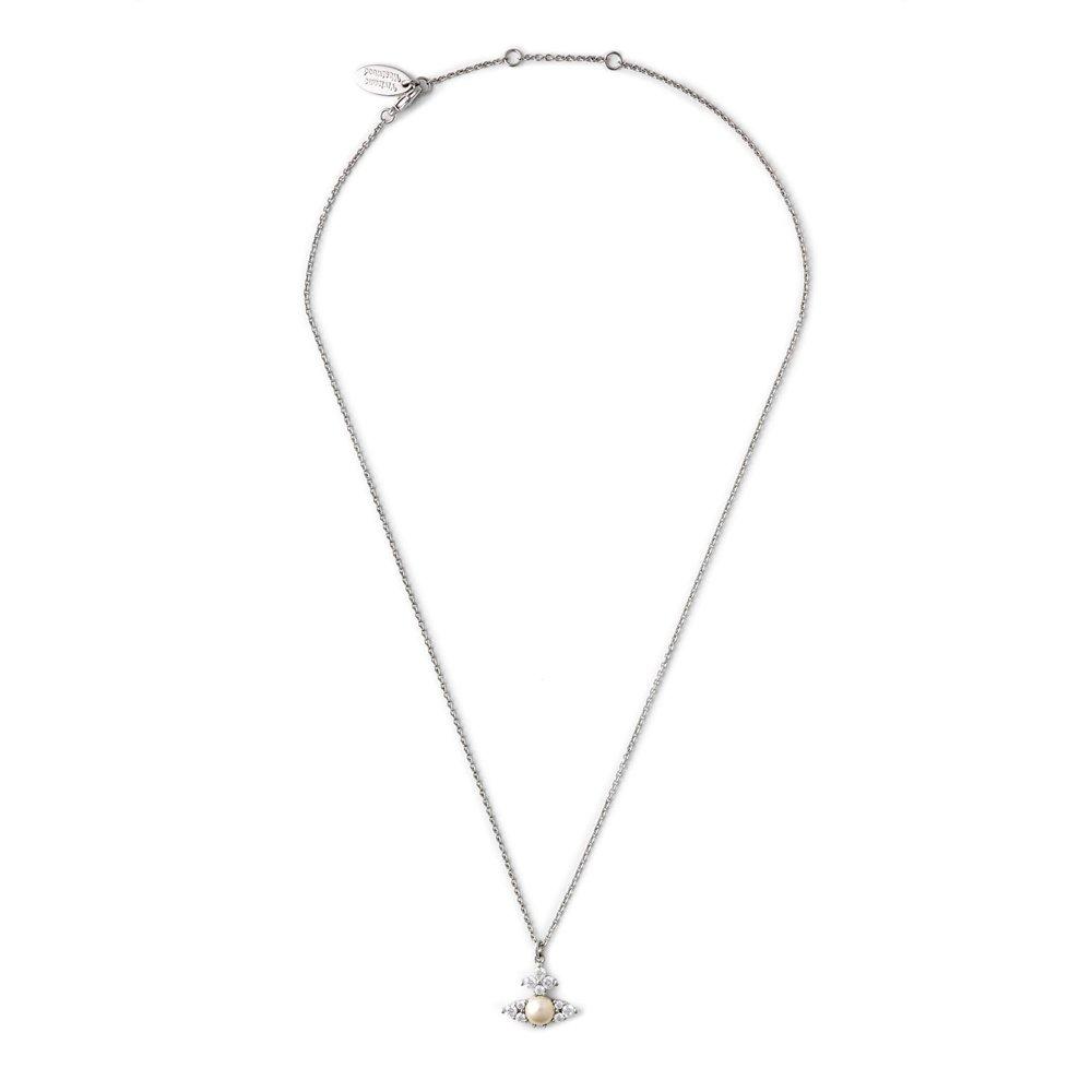 VIVIENNE WESTWOOD Necklace Fedora Pendant Necklace Platinum Vivienne Westwood