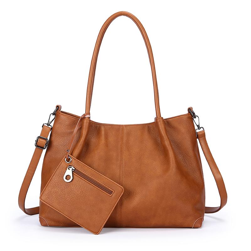 Women's Vintage Print Soft Pu Leather Crossbody Bag Luxury Large Capacity Handbag Ladies Casual Daily Commuter Tote Shoulder Bag