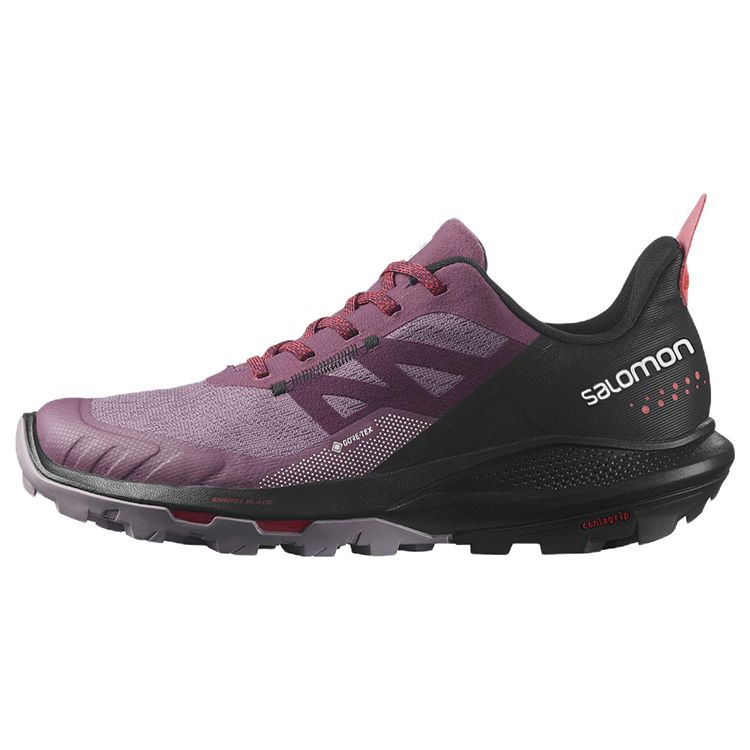 SALOMON Outpulse Durable Low-Top Outdoor Functional Shoes Women Shoes Purple Red 416897
