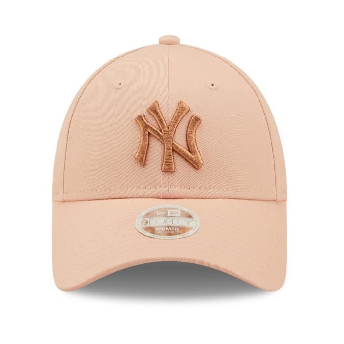 Casquette Femme New Era 9Forty - METALLIC New York Yankees blush - 100% coton