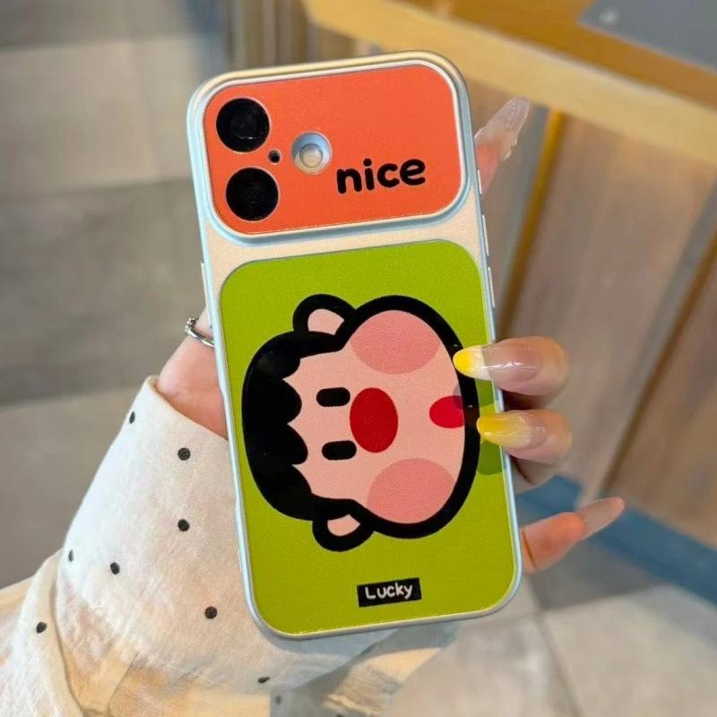 Color matching Panghu Xiaoxin is suitable for Apple 11Promax mobile phone case iPhone11/11/11 large window 11 cartoon