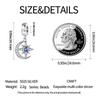 Charms Original Kupfer Stern Mond Anhänger Perlen Passend für Armband DIY Feines Geschenk Frauen Zartes Schmuckzubehör