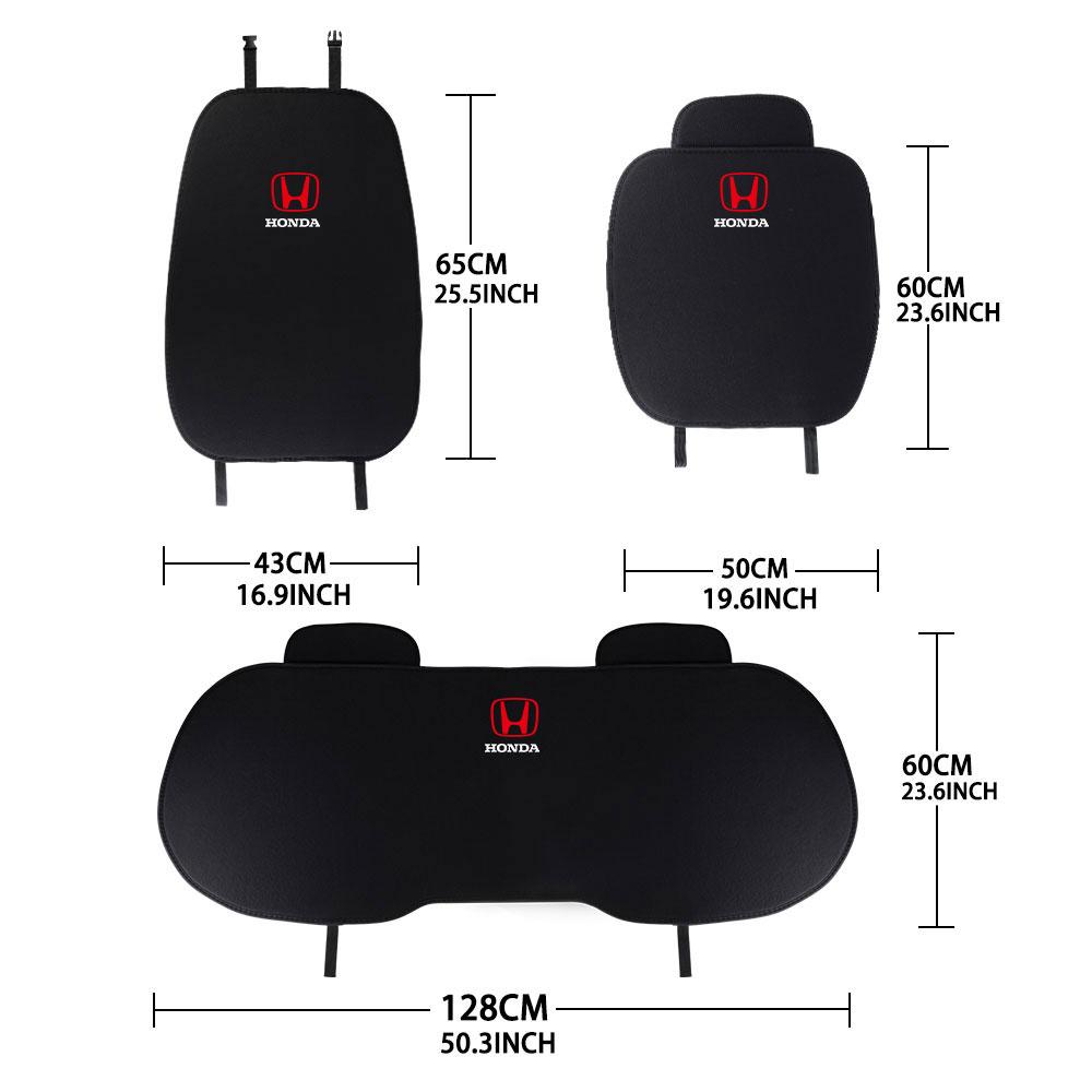 Car Front Rear Seat Protect Cushion Seat Backrest Warm Mat Pads For Honda Mugen Accord Civic Vezel CRV Jazz City HRV Insight