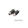 RCA Straight Dual 2 Head Phono Coupler AV Female Adapter RCA Phono Twin Coupler