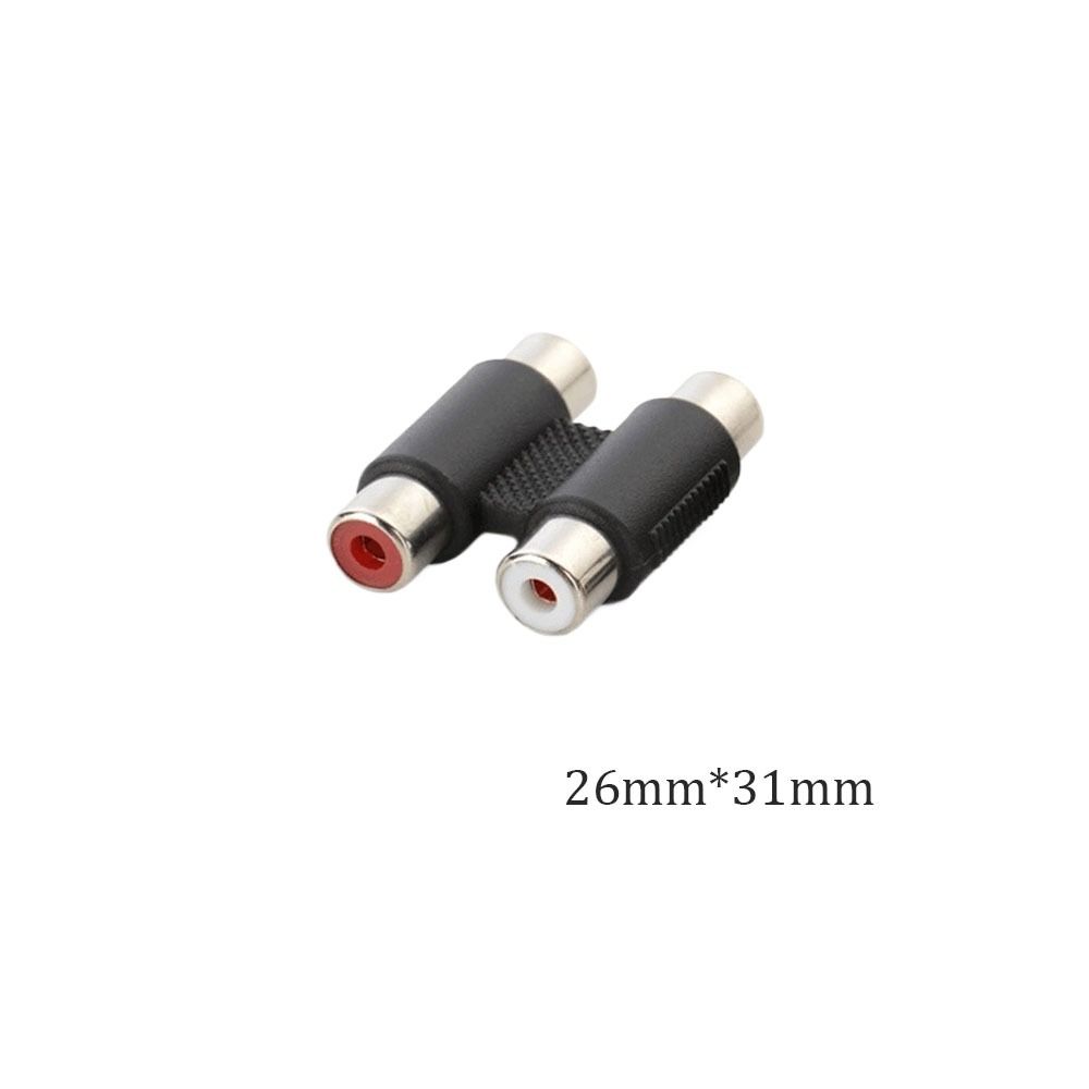 RCA Straight Dual 2 Head Phono Coupler AV Female Adapter RCA Phono Twin Coupler
