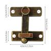 Elegante Serratura a Scatto in Bronzo Antico Maniglia Serratura Scorrevole per Finestre e Porte per Scatole Portagioielli in Legno Fatto a Mano
