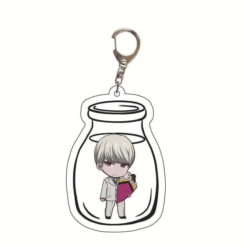 Danganronpa Monokuma, Makoto Naegi & Junko Enoshima Acrylic Keychain Charm Figure