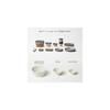 ideaco Bamboo Melamine Tableware Usumono Salad Bowl 22cm Sand White 302SWH