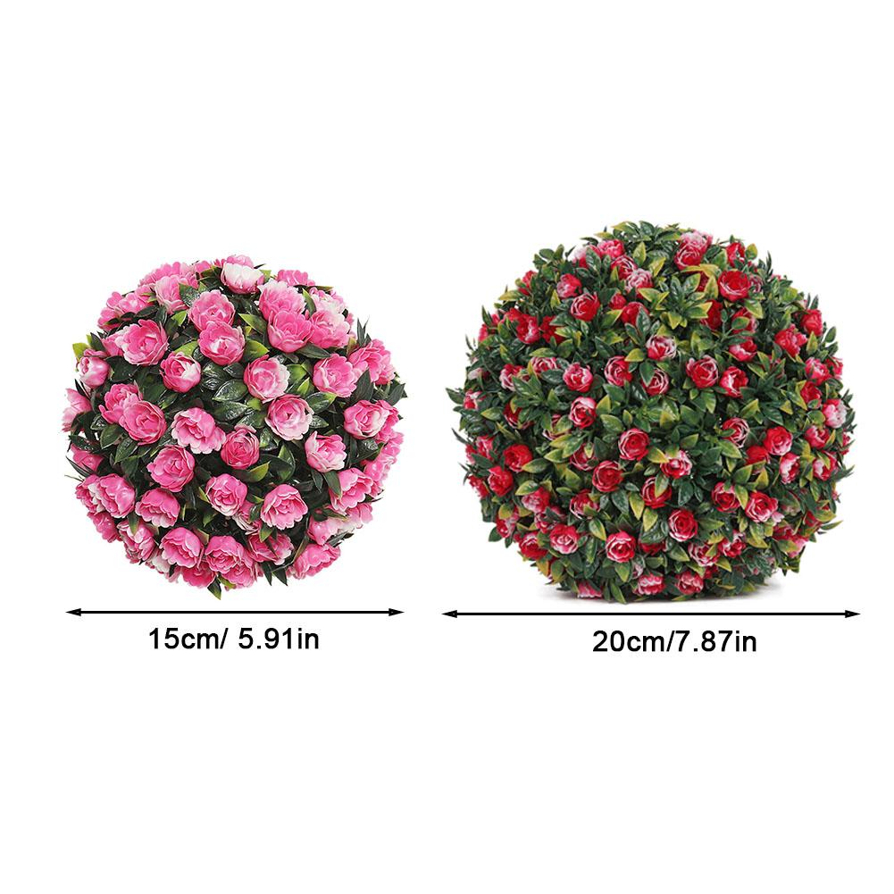 Künstliche Blumenbälle Grasball Grüne Pflanze Kunstrasen Landschaftsgestaltung Baum Schuppendach Hausgarten Hochzeit Deckenhänge-Dekoration