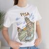 Pisa Leaning Tower Illustration Hand Drawn Tee | Italy Travel Souvenir T-Shirt