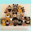 Jungle Animal Plush Toy For Girls Bedside Decor With Pp Cotton Filling