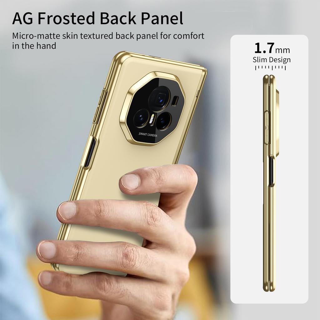 For Honor Magic V3 VS3 AG Matte Vacuum Plating Hinge Full Protective Glass Front Film Drop Resistant Phone Case