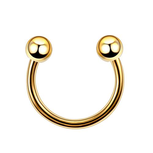 Stainless Steel Cone Spike Horseshoe Circular Septum Nose Ring Nipple Hoops Nose Septum Eyebrow Ear Piercing Body Jewelry