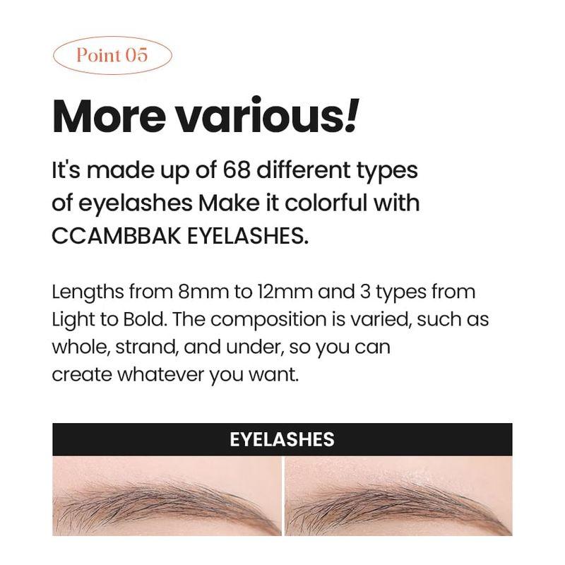 Ccam bbak - Original Dichte Wimpern 4 Punkte - 3 Arten