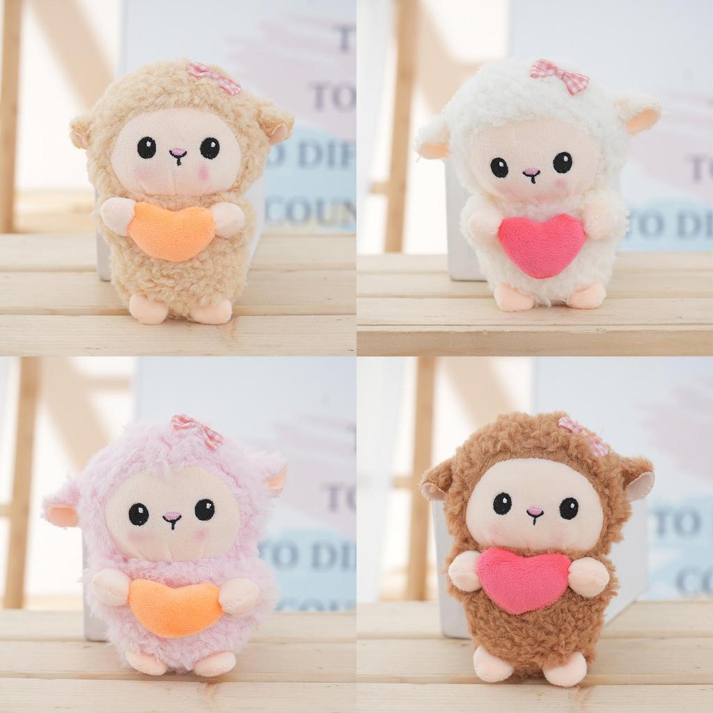 Plush Sheep Keychain With Soft Pp Cotton Filling For Cute Bag Accessories
