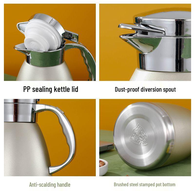 316 Stainless Steel Insulated Teapot with Large Capacity for Hot Water or Coffee