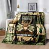 Hirsch im Wald Decken eignen sich für Wohnzimmer, Schlafzimmer, Camping und andere Orte und sind somit eine ideale Wahl für Geschenke.