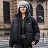 Down cotton clothes women's autumn and winter thickened short stand-up collar new winter small loose bread clothes jacket