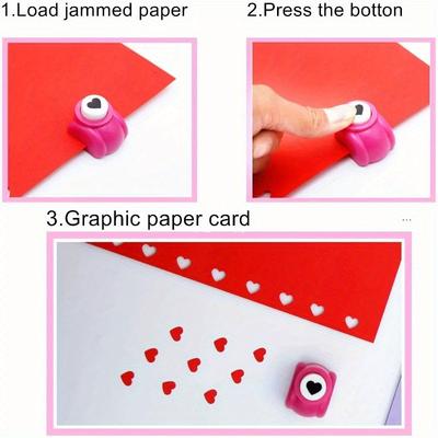 1 Adet 15mm Rastgele Renk Scrapbook Zımbaları El Yapımı Kesici Kart El Sanatları Baskı DIY Çiçek Kağıt El Sanatları Zımbası Delik Açıcı