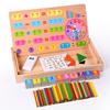 Wooden Magnetic Learning Box: Children's Multifunctional Drawing Board & Educational Toy
