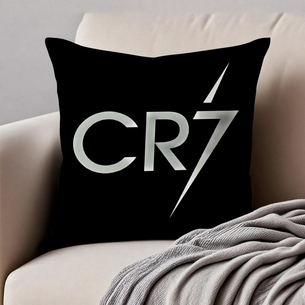 Legendary CR7 CCristiano Ronaldo Cushion Cover Pillowcase Antidustmite Invisible Zipper Short Plush Sofa Cushion