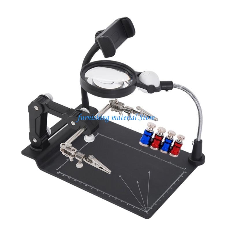 Y5GD Welding-Magnifying Glass 2 Led Light Loupe-Magnifier Hand Soldering Solder Iron