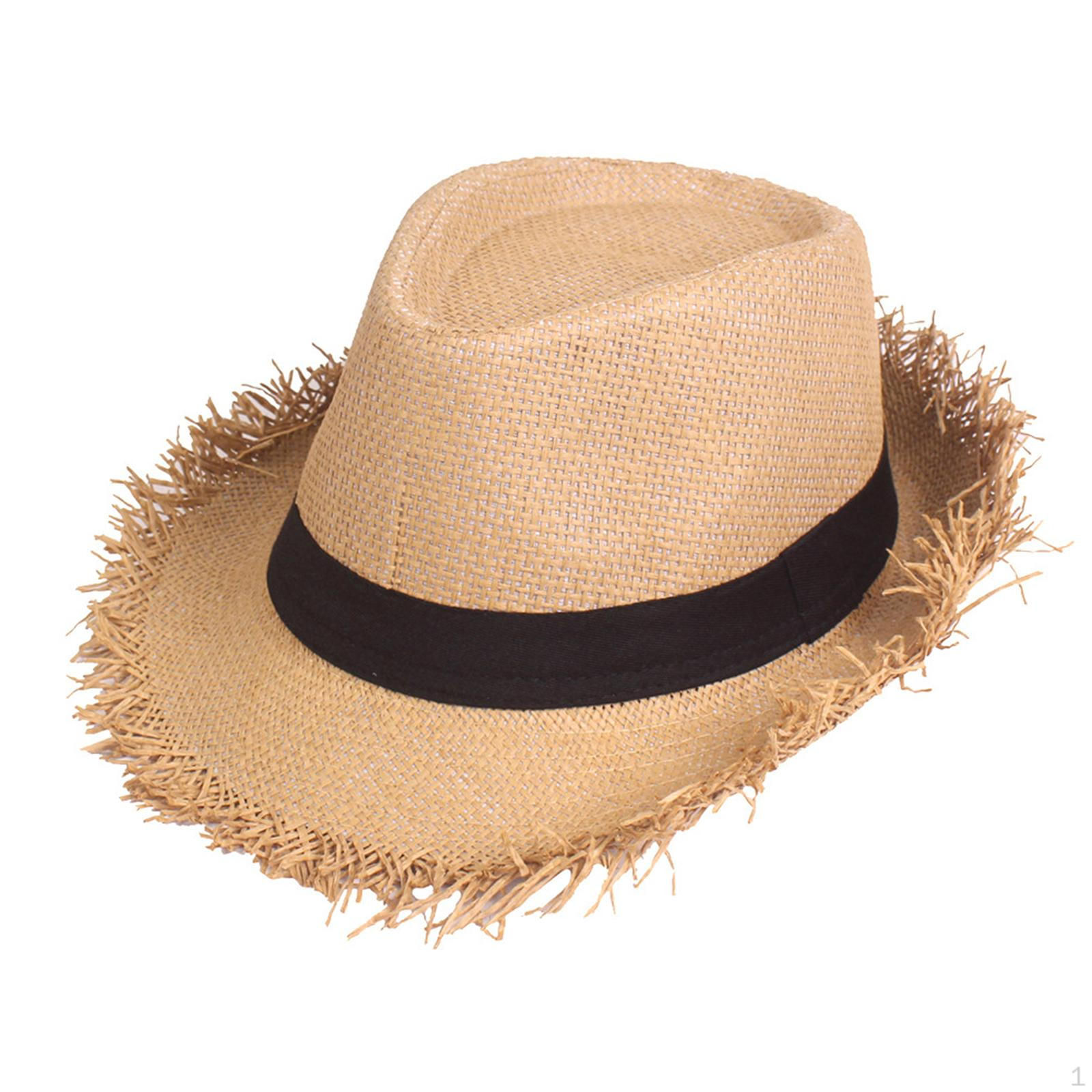 

Cowboy Straw Hat for Summer Events and Sun хакі