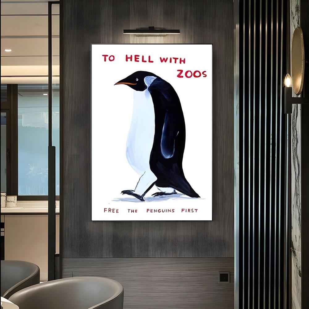 1 szt. Gęś Kaczka Wieloryb Abstrakcyjny nadruk płótno malarstwo plakat Wodoodporny HD Sypialnia Wejście Pokój rodzinny Bar dekoracja ściany