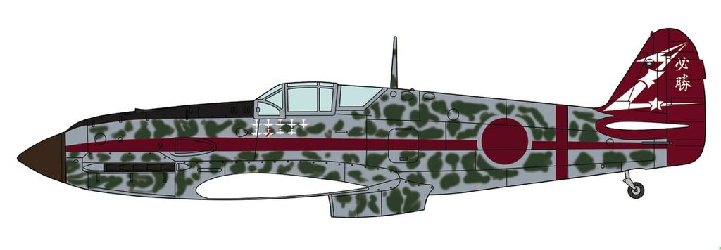 Hasegawa Kawasaki Type 3 Fighter Hien Model Air Squadron 1/72 Ki-61 1-D "244th Combo"