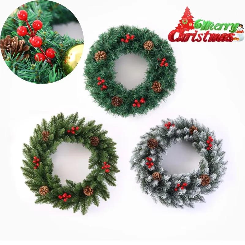 Weihnachtskranz Rebe Feiertagsdekorationen für Zuhause Tür Wand Tisch Mittelstück Festliche Weihnachtsfeier Saisonale Ornamente