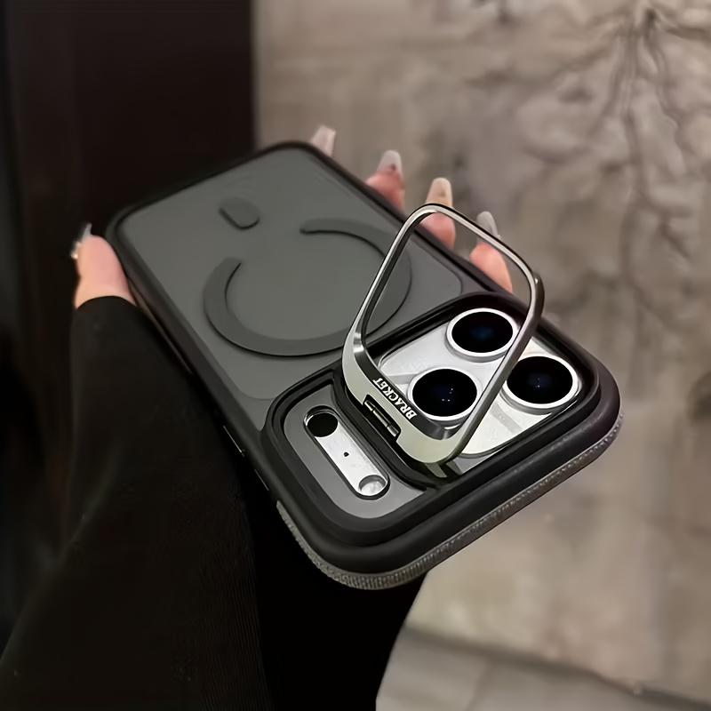 Matte for Lens Holder Stand Phone Case for For Iphone Air 17 13 12 11 Pro Max 16 15 14 Plus Bumper Shockproof Cover