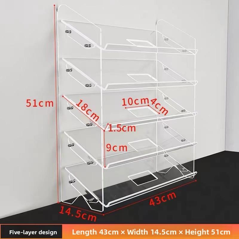 Acrylic Wirel Mechanical Keyboard Display Stand Mouse Placement Storage Cabinet Dustproof Desktop Keyboard Holder