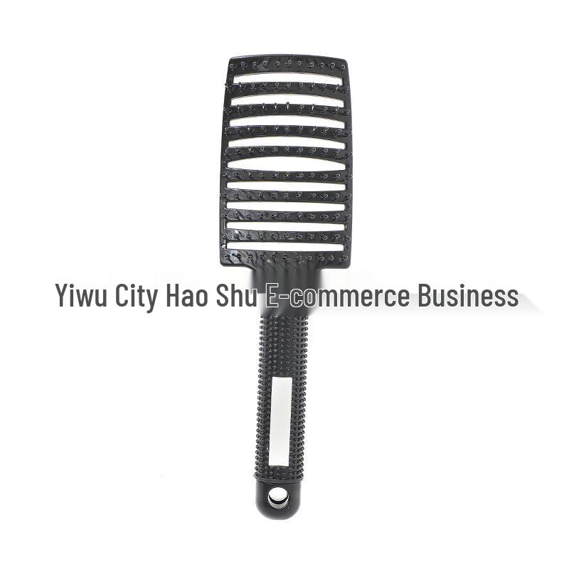 Cross-Border Rubber-Coated Detangling Massage Hair Comb with Fluffy Air Cushion