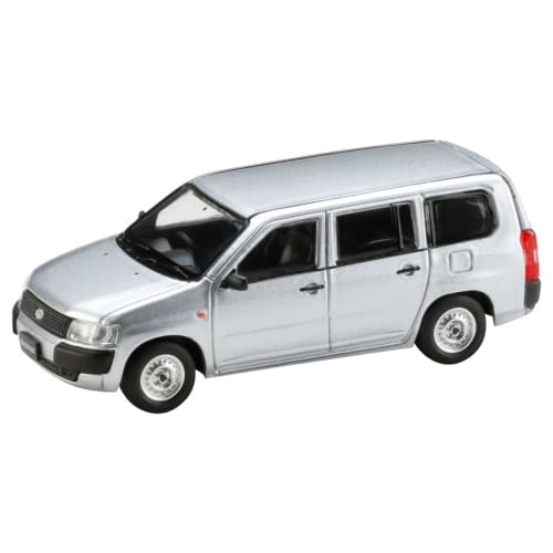 HJ64 1/64 Scale Toyota Probox Van DX Silver Metallic (Finished Product)