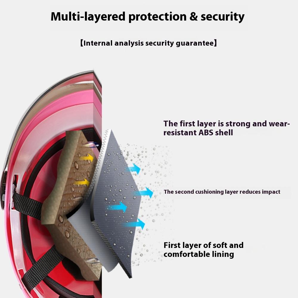 Electric Car Helmet Men's and Women's Universal Hard Hat Light Half Helmet