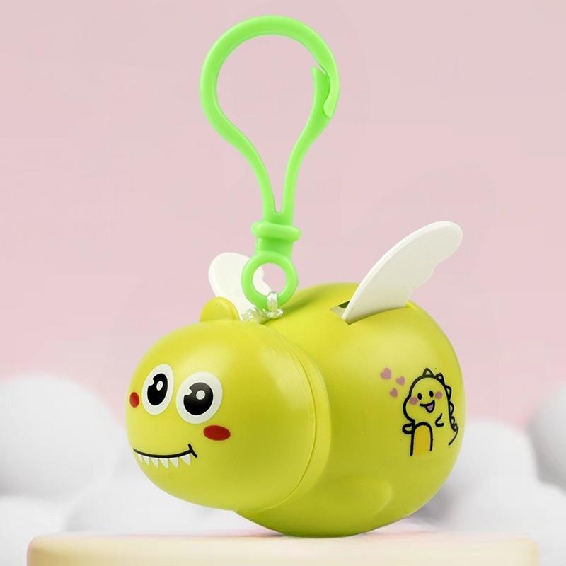 Cartoon Zugseil Schüttelnder Flügel Anhänger Schlüsselanhänger Niedlicher Dicker Panda Tiger Flügel Kordelzug Schlüsselanhänger Rucksack Dekoration Geschenke