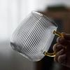 Striped Glass Transparent Mug Net Celebrity Heat-Resistant Drinking Cocktail Beer Water Milk Juice Cup Wine Glasses