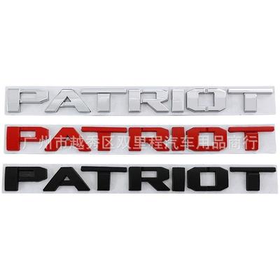 1/lot OEM pro Písmena PATRIOT Znak na zadní kufr auta Boční odznak NÁPIS Samolepky