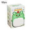 100Pcs Plastic Wrap Dispenser Box Wall-Mounted No-Drill Installation Flip-Top Design Plastic Wrap Cover for Easy Refill Plastic Storage Box for Cling