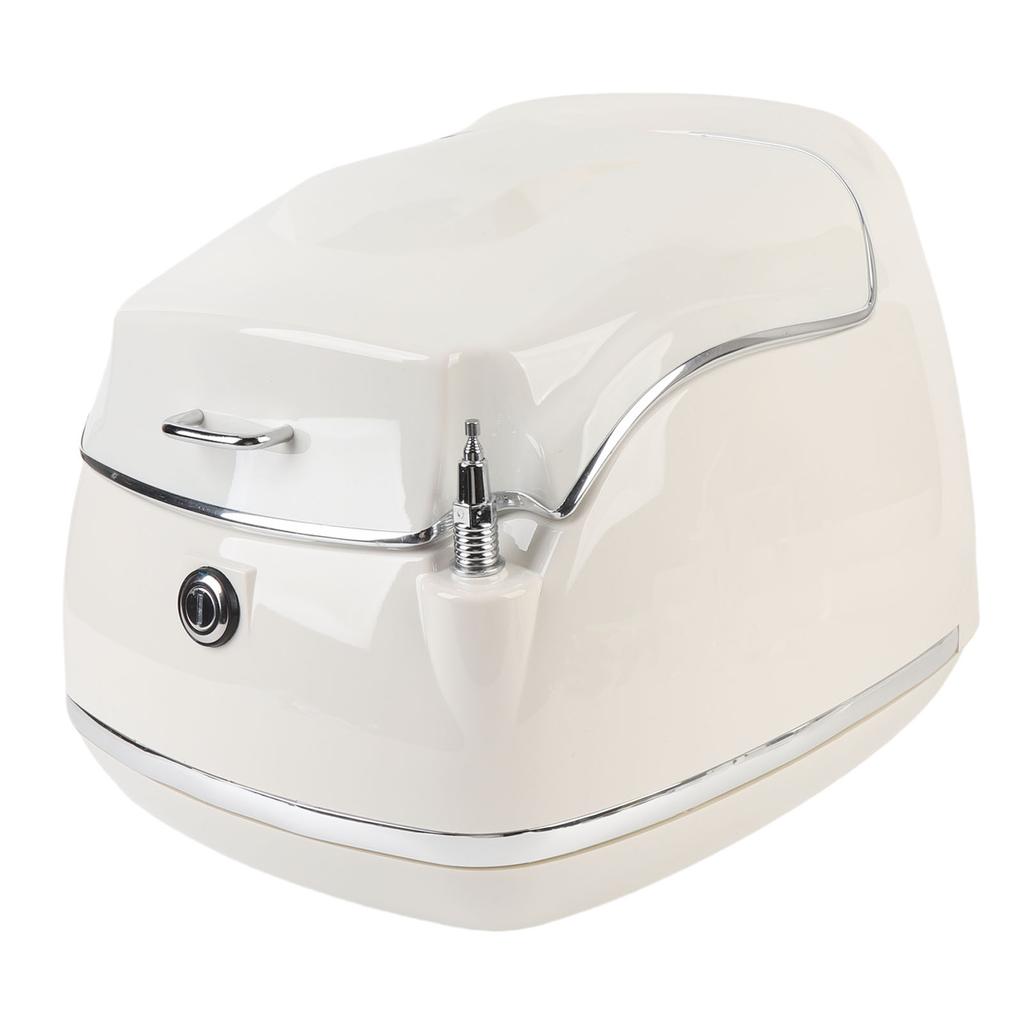 38L Motorcycle Top Box Waterproofing Universal Fit with Key Lock Base Plate Motorcycle Luggage Trunk Tail Storage