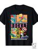 1pc Men'S Rocket Power Graphic Tee, 180gsm Cotton Crew Neck T-Shirt with Slight