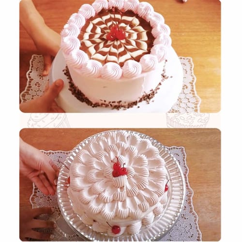 Sada 3 kulatých a květinových cukrářských špiček, nerezová ocel, pro výrobu květin, dortů, zdobení, cupcakes, pečení, DIY pekařské nástroje (Sada 3 Rou