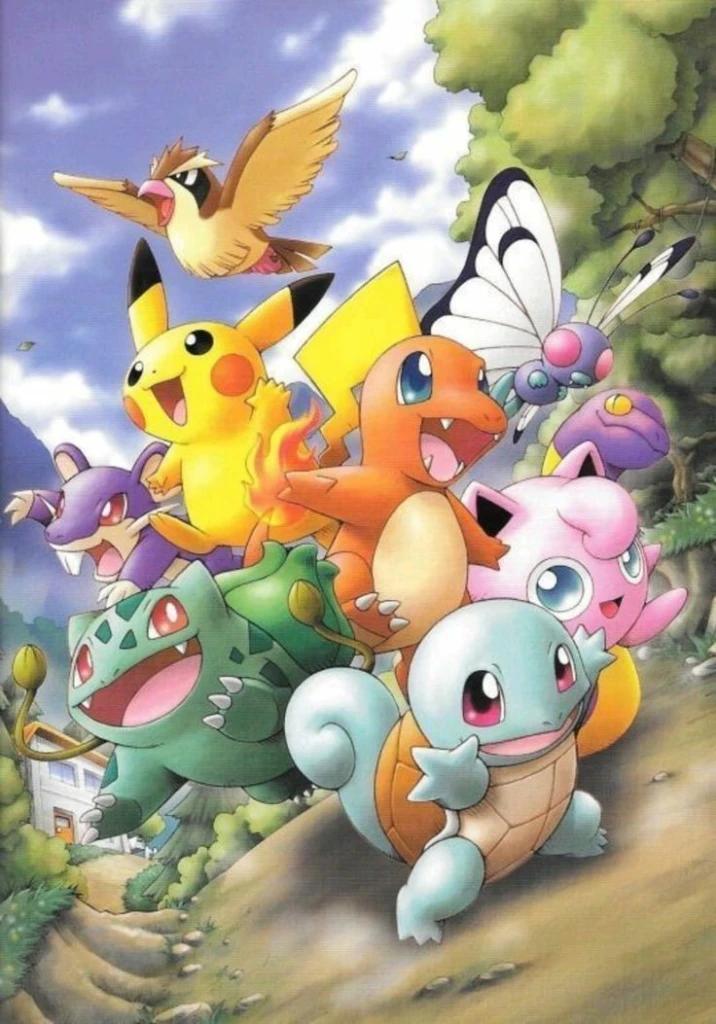 Pokemon Anime Japansk Diamantmaleri Mosaikbroderi Korssting 5D DIY Kunst Husdekoration Nyhed Gave Diamantmaleri