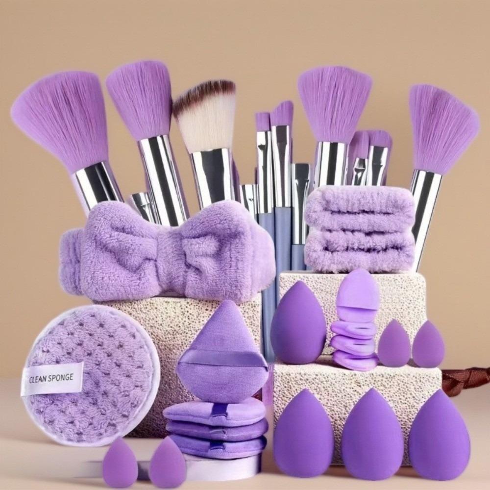 33pcs Fluffy Professional Makeup Brushes High Quality Eye Shadow Brush Makeup Brush Set  For Women