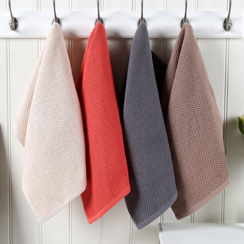 Pure Cotton Honeycomb Waffle Towel - Absorbent Thick Washcloth & Children's Handkerchief